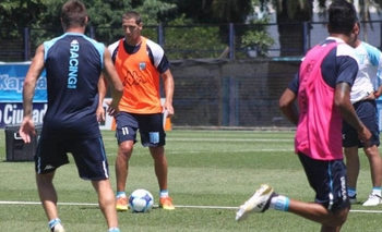 Imagen de la nota: Brian Guille en la pretemporada de Racing de Avellaneda