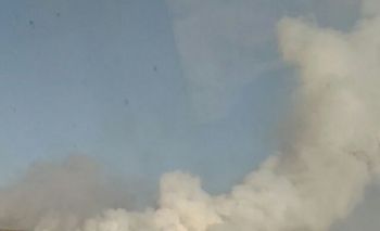 Significativo incendio de pastizales en Sierras Bayas Imagen de la nota: Significativo incendio de pastizales en Sierras Bayas