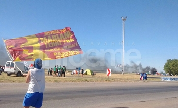 Imagen de la nota: Fanazul: levantaron el corte en Ruta 3 y 226 