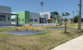 Imagen de la nota: Trabajos de reacondicionamiento en la plaza de Villa Mailín 