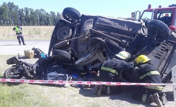 Imagen de la nota: Ruta 6: dos muertos y tres heridos en un violento accidente