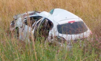 Imagen de la nota: Impactante vuelco con heridos en Bolívar