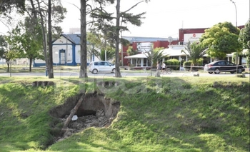 Imagen de la nota: Otro desmoronamiento: está vez a la altura del Club Racing