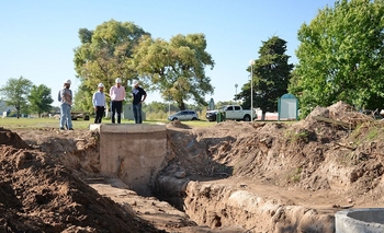 Imagen de la nota: Avance de la obra de ampliación de la planta depuradora
