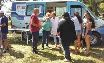 Imagen de la nota: Autoridades de Salud en el Bioparque La Máxima
