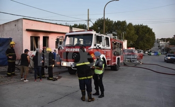 Imagen de la nota: Incendio de casa en Sierras Bayas: importantes pérdidas