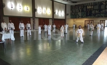 Imagen de la nota: Hubo exámenes de taekwondo en el Club Loma Negra