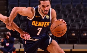 Imagen de la nota: Campazzo anotó en la victoria de los Nuggets ante los Warriors