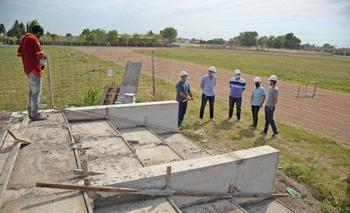 Imagen de la nota: Galli recorrió las obras en la Pista de Atletismo