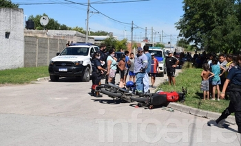 Imagen de la nota: Chocaron dos motos y hay tres personas hospitalizadas