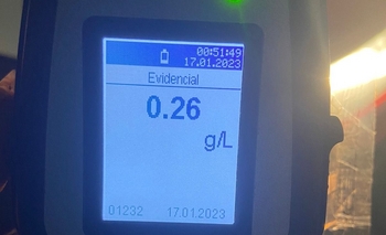Imagen de la nota: Primer alcoholemia positiva desde la aplicación de la Ley