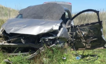 Imagen de la nota: Despiste y vuelco en la Ruta 51: dos personas al Hospital