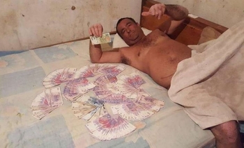 Imagen de la nota: Concejal radical y una foto semidesnudo con fajos de dinero