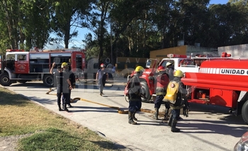 Imagen de la nota: Incendio de pastos alcanzó el patio de una casa 