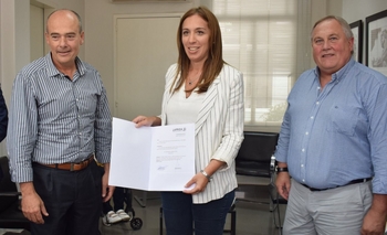 Imagen de la nota: La gobernadora Vidal visitó La Madrid y Laprida