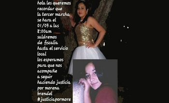 Imagen de la nota: Crimen Morena: Tercera  marcha en pedido de justicia