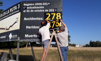 Autovía Ruta 3: actualizaron los datos del cartel Imagen de la nota: Autovía Ruta 3: actualizaron los datos del cartel