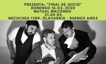 Imagen de la nota: Teatro: “Final de Juicio” en Macondo
