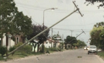 Imagen de la nota: Fuerte tormenta afectó a Laprida y La Madrid
