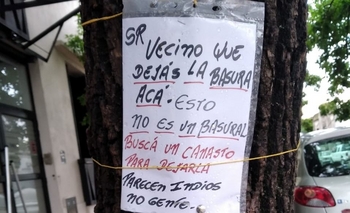 Imagen de la nota: Repudiable cartel: “parecen indios, no gente”