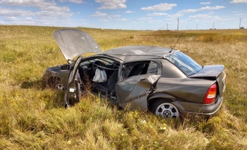 Imagen de la nota: Despiste y vuelco sobre la Ruta Nacional Nº 3