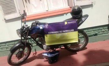 Imagen de la nota: Secuestraron una moto robada durante un operativo