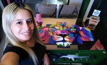 Imagen de la nota: Es artista plástica y vende rifas para pagar su operación