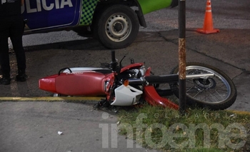 Imagen de la nota: Otro motociclista herido en un choque