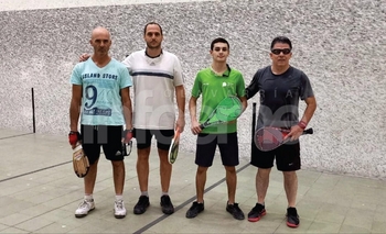 Imagen de la nota: En el trinquete del Parque Guerrero se jugó el “Desafío de Campeones”