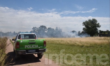 Imagen de la nota: Incendio de pastizales detrás del barrio Nicolás Avellaneda