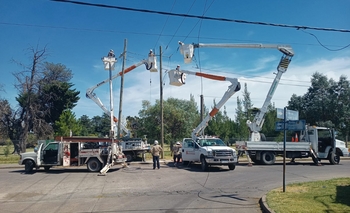Imagen de la nota: Coopelectric continúa trabajando para recuperar el sistema tras el temporal