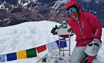 Imagen de la nota: Montañista local hizo cumbre en el “Cordón del Plata”
