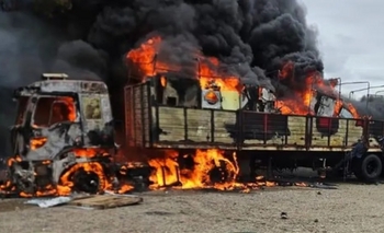 Imagen de la nota: Un sierrabayanse falleció tras el trágico incendio de su camión en la Ruta 3