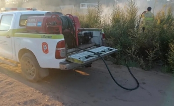 Imagen de la nota: Junín: los bomberos tuvieron que apagar 23 incendios en 3 días