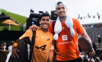 Imagen de la nota: Chingotto y Galán avanzaron otra ronda en Arabia Saudita