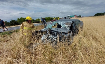 Imagen de la nota: Choque y vuelco en la Ruta 51: cuatro heridos, dos de ellos menores