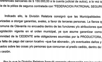 Imagen de la nota: Tribunal rechazó la figura de “fiador” del Municipio 