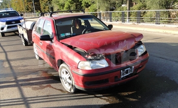Imagen de la nota: Choque por alcance en el puente de Avenida Del Valle 
