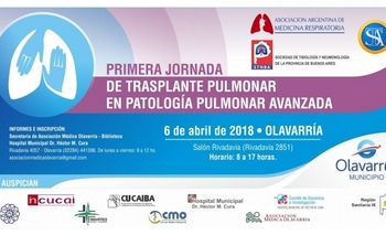 Imagen de la nota: Jornada de “Trasplante Pulmonar en Patología Pulmonar Avanzada”