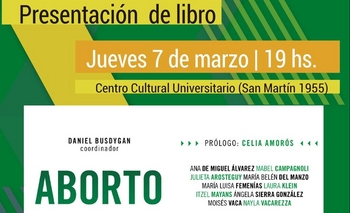 Imagen de la nota: Presentación del libro “Aborto” en el Centro Cultural Universitario
