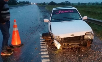 Imagen de la nota:  Dos vehículos protagonizaron un  fuerte choque 