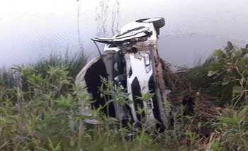 Imagen de la nota: Roque Pérez: chocaron contra un carpincho y volcaron 