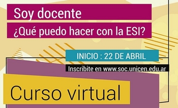 Curso virtual “Soy docente ¿qué puedo hacer con la ESI?” Imagen de la nota: Curso virtual “Soy docente ¿qué puedo hacer con la ESI?”