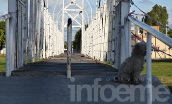 Imagen de la nota: Quitaron las cintas de peligro en el puente de calle Merlo