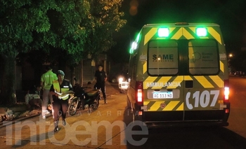 Choque entre una camioneta y una moto Imagen de la nota: Choque entre una camioneta y una moto