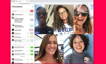 Imagen de la nota: HouseParty, videollamadas y juegos grupales