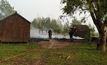 Imagen de la nota: La región: un hombre murió al incendiarse una casilla