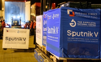 Imagen de la nota: Se completa la partida de un millón de dosis de Sputnik V