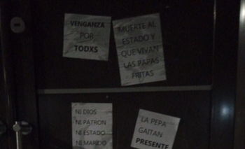 Iglesia evangélica sufrió un acto vandálico durante la marcha Imagen de la nota: Iglesia evangélica sufrió un acto vandálico durante la marcha