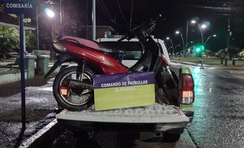 Imagen de la nota:  Secuestraron una moto que había sido robada